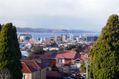View towards Hobart